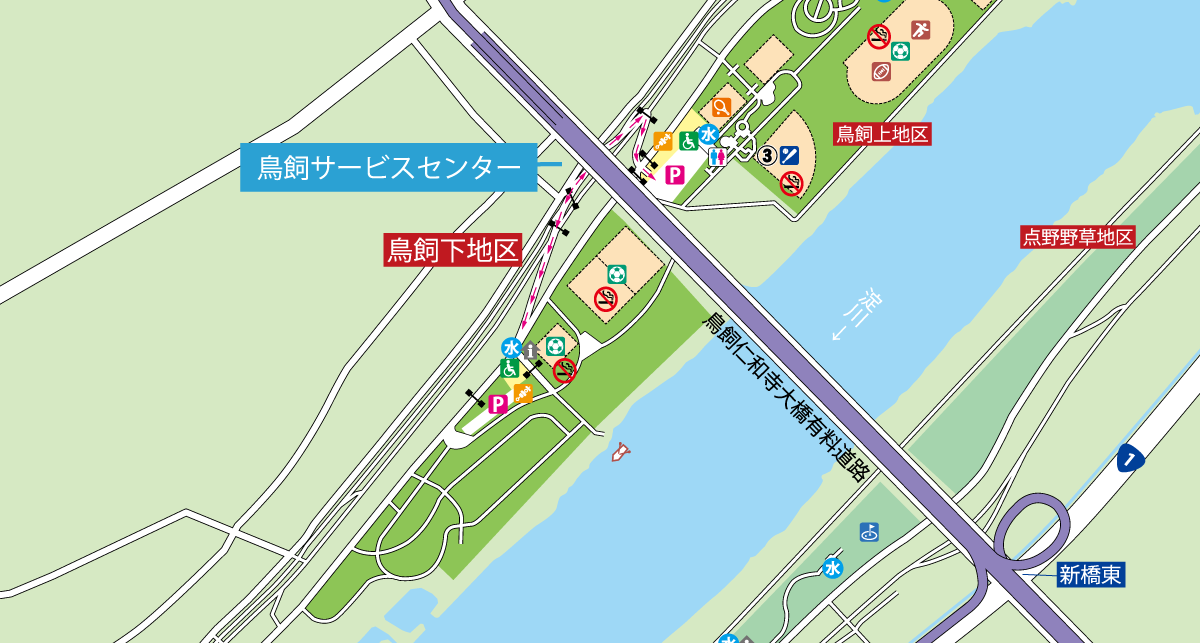 鳥飼下地区設備詳細マップ