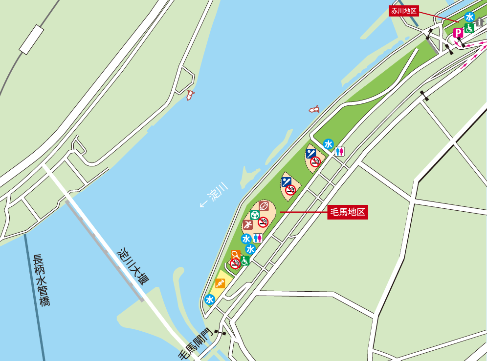 毛馬地区設備詳細マップ
