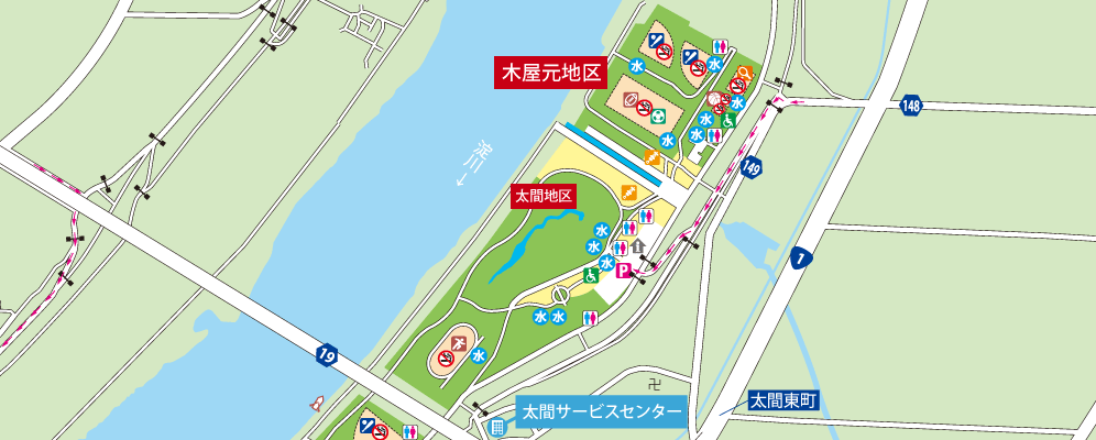 木屋元地区設備詳細マップ