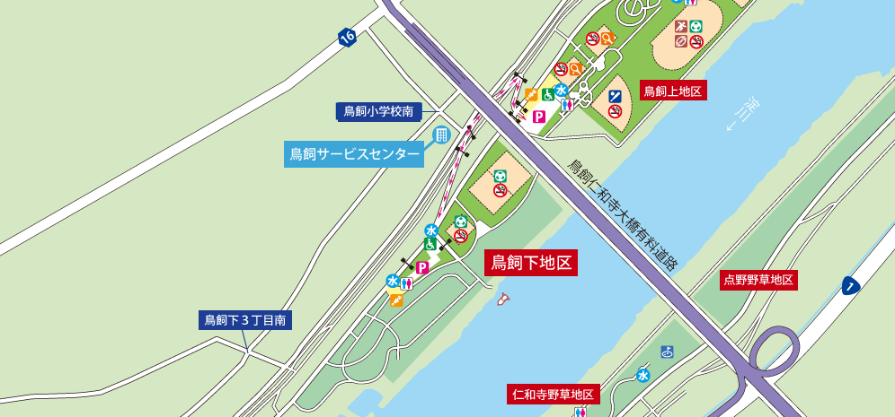 鳥飼下地区設備詳細マップ