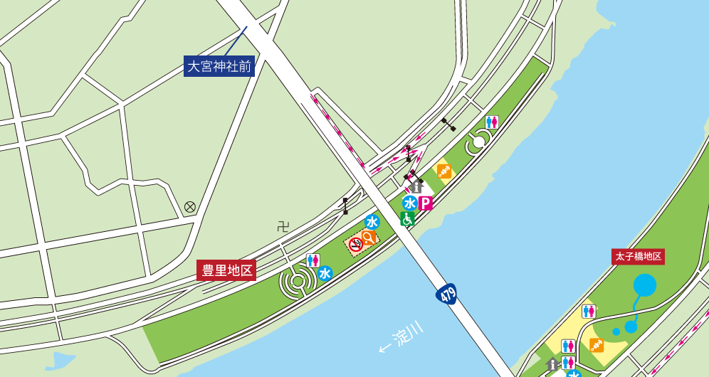 豊里地区設備詳細マップ