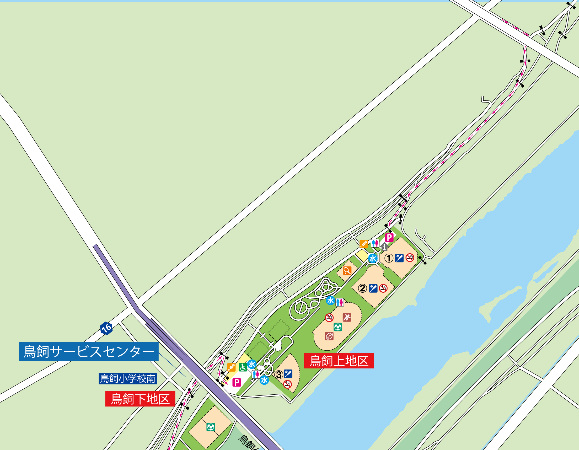 鳥飼上地区設備詳細マップ