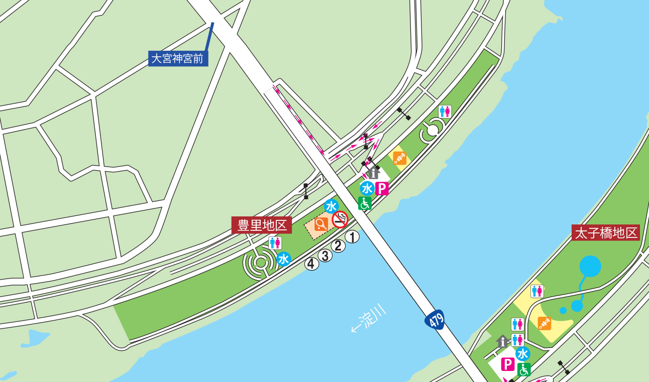 豊里地区設備詳細マップ