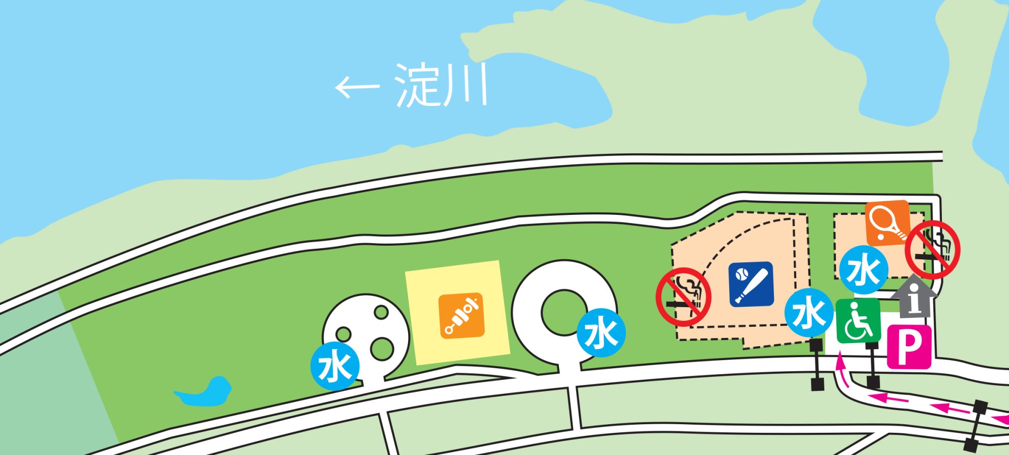 八雲地区ベーべキュー詳細マップ