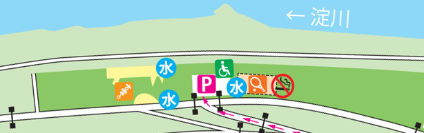 三矢地区ベーべキュー詳細マップ